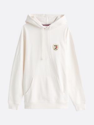 pink embroidery drawstring hoody for men tommy jeans
