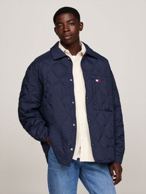 chaqueta acolchada con relleno de plumón blue de hombres tommy jeans