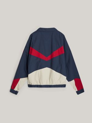 veste de coach décontractée tj x game day bleu pour hommes tommy jeans