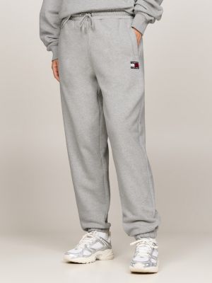 grey tj x game day relaxed cuffed joggers for men tommy jeans