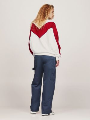 weiß tj x game day rugby-shirt für herren - tommy jeans