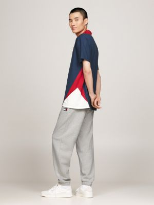 chaleco polo de pico tj x game day azul de hombres tommy jeans