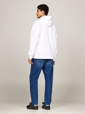 Relaxed Graffiti Signature Logo Hoody | White | Tommy Hilfiger