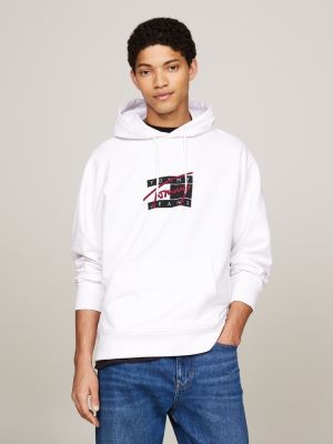 relaxed print graffiti logo graphic hoodie