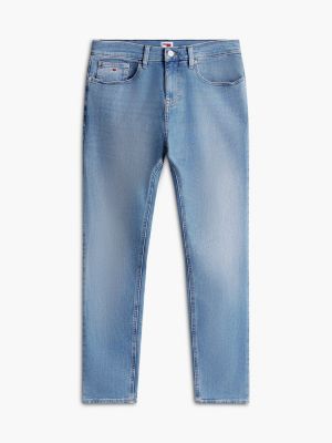 blau austin slim tapered jeans für herren - tommy jeans