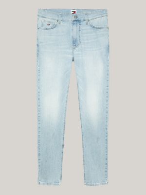 jean skinny simon délavé bleu pour hommes tommy jeans