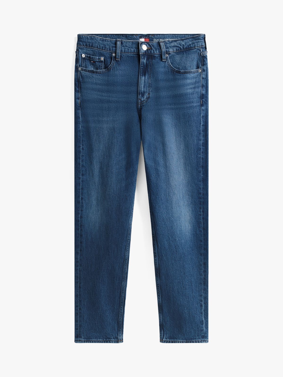 Isaac Faded Relaxed Tapered Leg Jeans — Blue