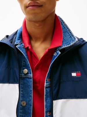 multi lightweight chicago windbreaker for men tommy jeans