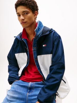 multi lightweight chicago windbreaker for men tommy jeans