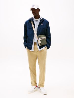 coupe-vent chicago léger bleu pour hommes tommy jeans