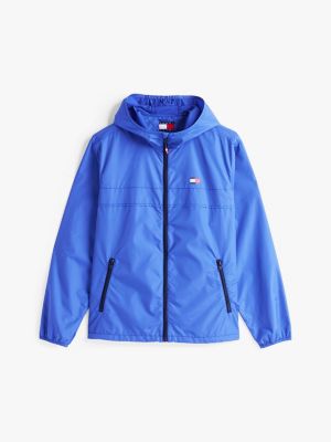 blue lightweight chicago windbreaker for men tommy jeans