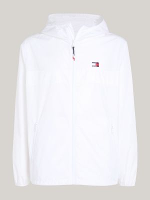 Chicago Zip Thru Lightweight Windbreaker White Tommy Hilfiger