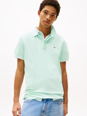 blue slim fit polo shirt for men tommy jeans