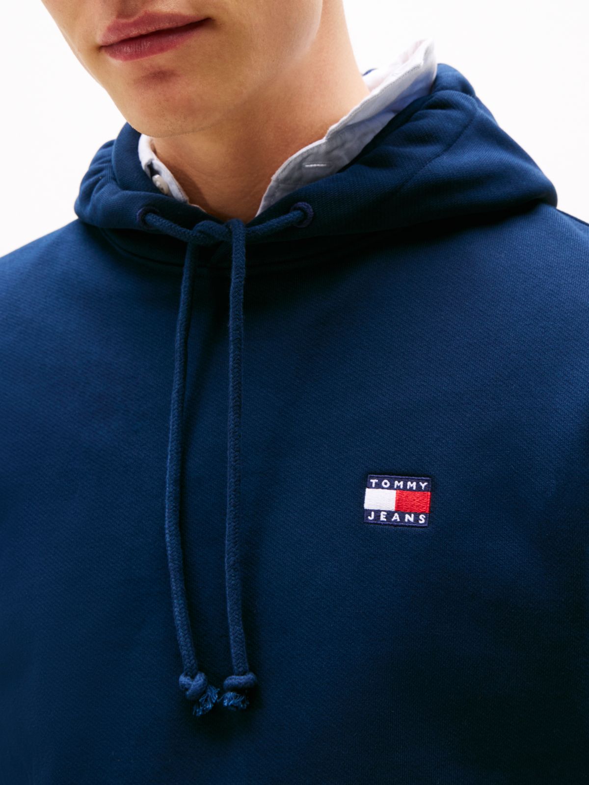 Tommy Badge Hoody — Blue