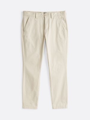 beige austin slim twill chinos for men tommy jeans