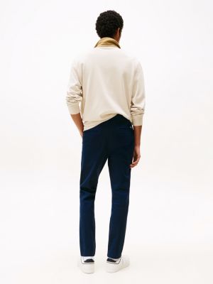 blue austin slim fit tapered chinos for men tommy jeans