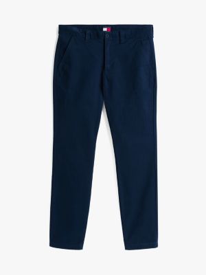 blue austin slim fit tapered chinos for men tommy jeans