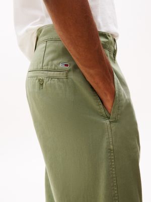 chino droit otis kaki pour hommes tommy jeans