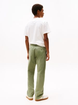 khaki otis straight leg chinos for men tommy jeans