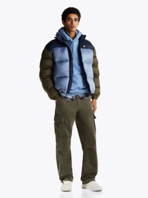 grün relaxed fit cargohose für herren - tommy jeans