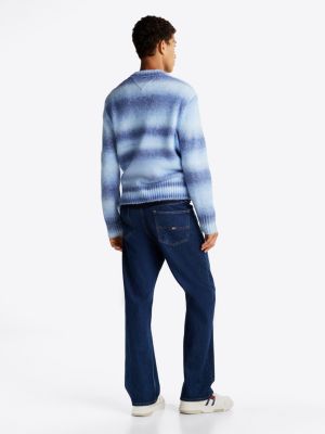 multi ombré jumper with wool for men tommy jeans