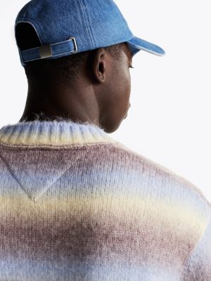 multi ombré jumper with wool for men tommy jeans