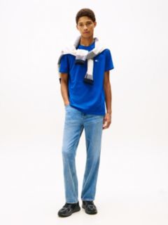 Tommy Badge Jersey Crew Neck T-Shirt — Blue 3