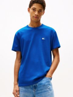 Tommy Badge Jersey Crew Neck T-Shirt — Blue 1