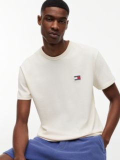 Tommy Badge Jersey Crew Neck T-Shirt — Beige 3