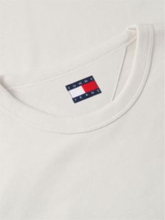 Tommy Badge Jersey Crew Neck T-Shirt — Beige 6