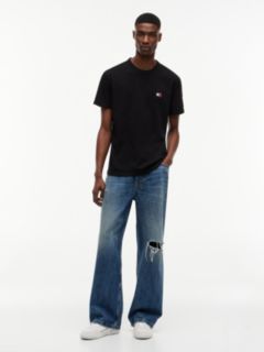 Tommy Badge Jersey Crew Neck T-Shirt — Black 2