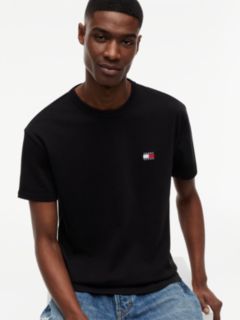 Tommy Badge Jersey Crew Neck T-Shirt — Black 3
