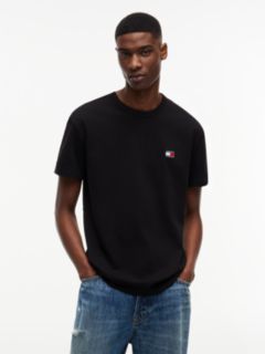 Tommy Badge Jersey Crew Neck T-Shirt — Black 1