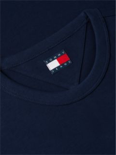 Tommy Badge Jersey Crew Neck T-Shirt — Blue 8