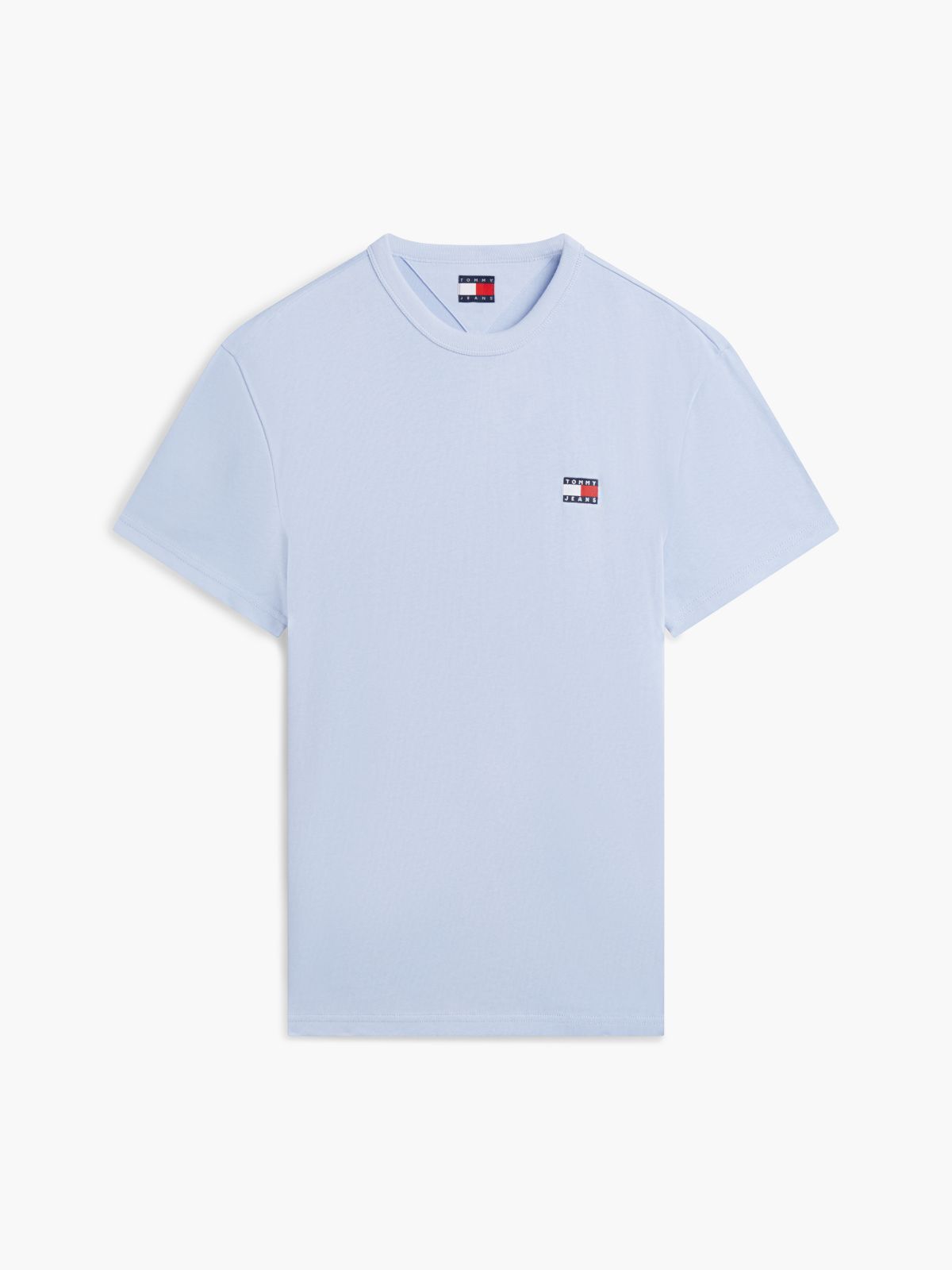 Tommy Badge Jersey Crew Neck T-Shirt — Blue