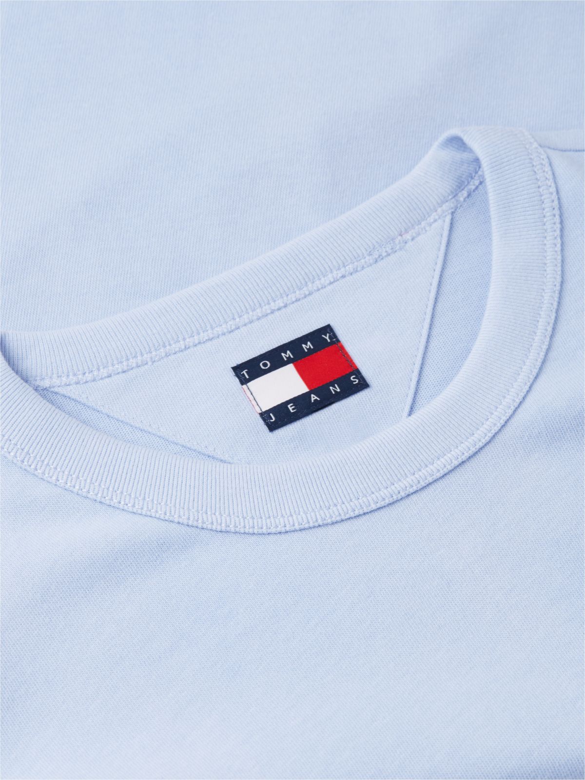 Tommy Badge Jersey Crew Neck T-Shirt — Blue
