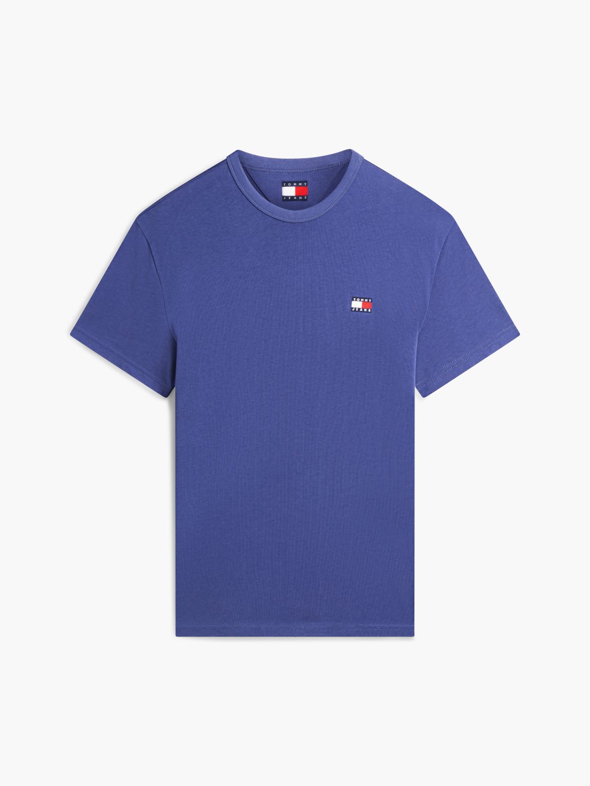 Tommy Badge Jersey Crew Neck T-Shirt — Blue
