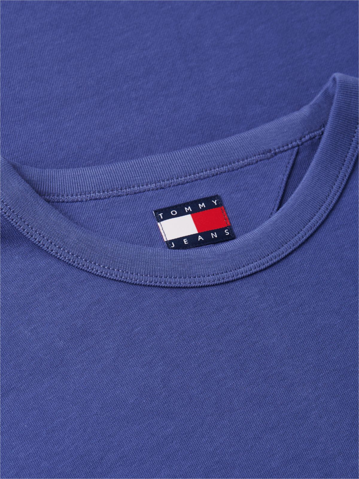 Tommy Badge Jersey Crew Neck T-Shirt — Blue