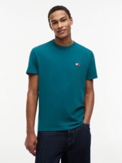 Tommy Badge Jersey Crew Neck T-Shirt — Green 1