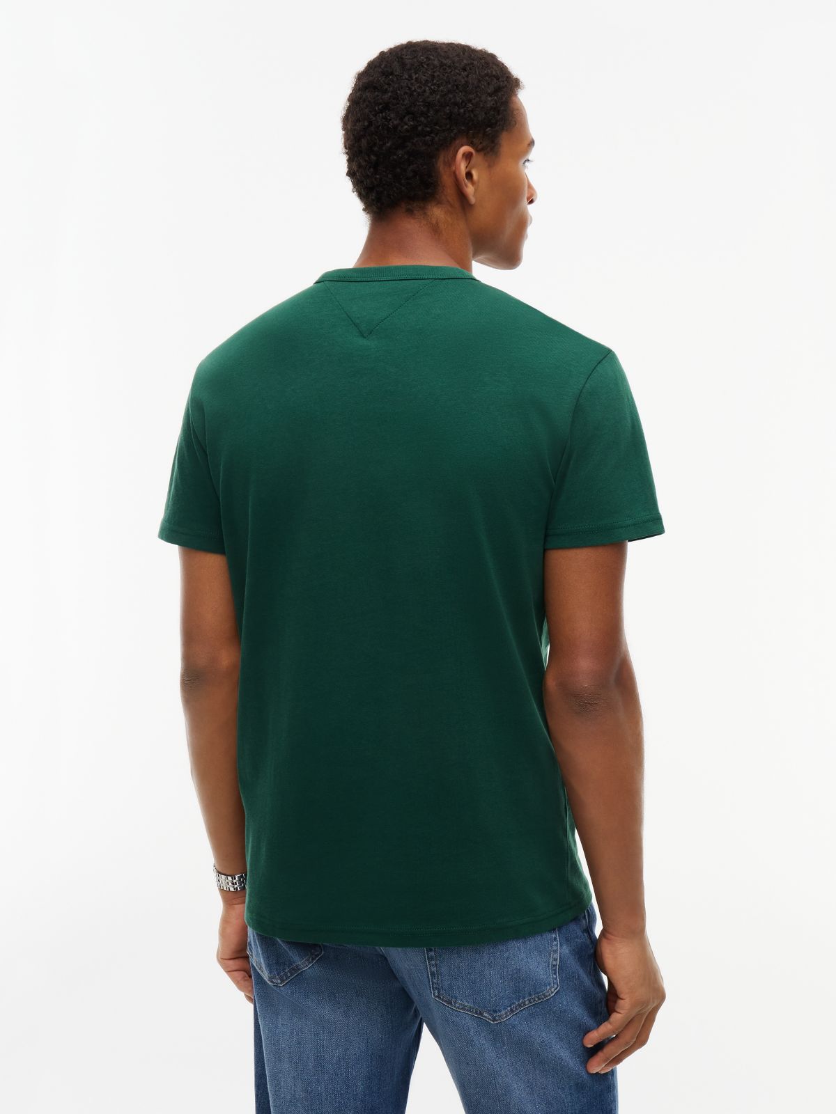 Tommy Badge Jersey Crew Neck T-Shirt — Green