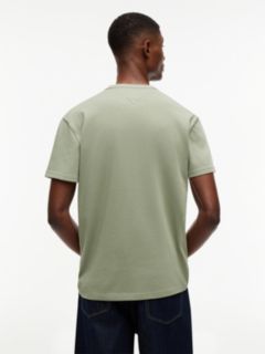 Tommy Badge Jersey Crew Neck T-Shirt — Green 4