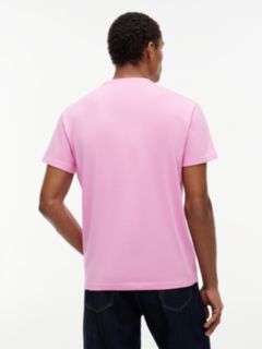 Tommy Badge Jersey Crew Neck T-Shirt — Pink 4