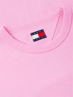 Tommy Badge Jersey Crew Neck T-Shirt — Pink 6