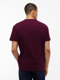 Tommy Badge Jersey Crew Neck T-Shirt — Purple 4
