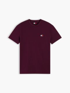 Tommy Badge Jersey Crew Neck T-Shirt — Purple 5