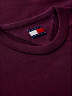 Tommy Badge Jersey Crew Neck T-Shirt — Purple 6