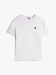 Tommy Badge Jersey Crew Neck T-Shirt — White 5