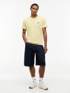 Tommy Badge Jersey Crew Neck T-Shirt — Yellow 2