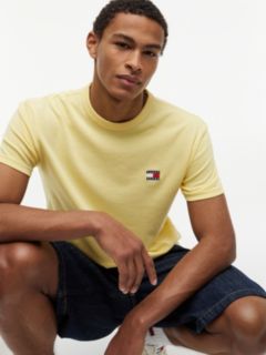 Tommy Badge Jersey Crew Neck T-Shirt — Yellow 3