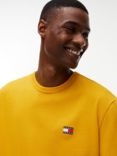 Tommy Badge Jersey Crew Neck T-Shirt — Yellow 3